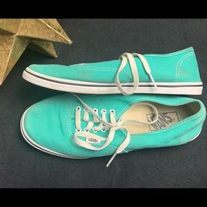Vans-Teal with White shoelaces